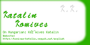 katalin komives business card